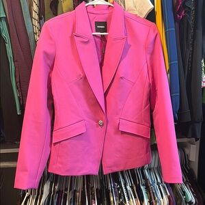 Express Women's Bright Pink Tailored Blazer